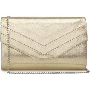 Women's 2 Go;ld Evening Bags Formal Party Clutches for Wedding Cocktail Prom